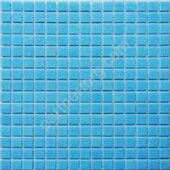 Simple Blue стеклянная мозаика из запеченной смальты на бумаге Bonaparte
