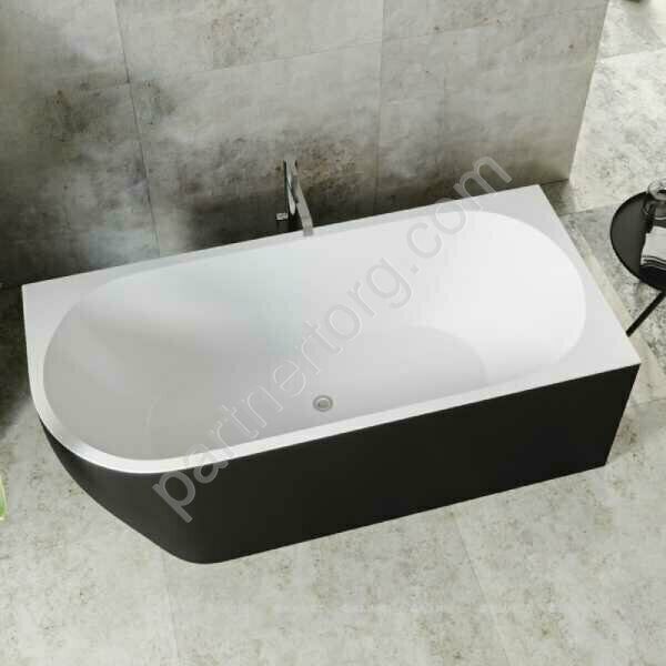 Family Elegant B акриловая ванна Aquanet Gloss Finish 180х80см (панель Black matte)