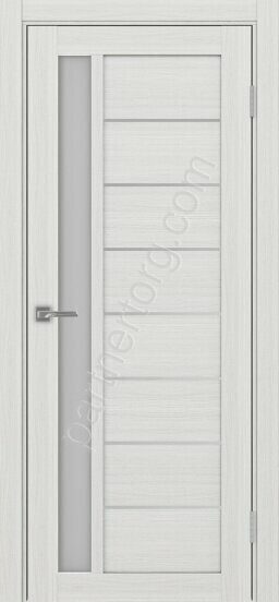 Турин 554.21АПП Молдинг SC межкомнатная дверь ясень серебристый со стеклом мателюкс