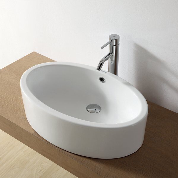 Накладная раковина белая SSWW CL3004 60,5 см