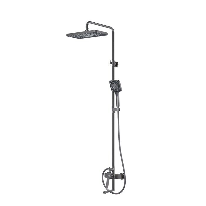 Parker Iddis душевая система с тропическим душем графит PARGM3Fi06