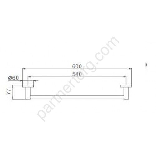 Frap F30201 полотенцедержатель черный