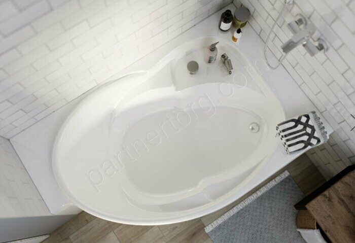 Ergonomika ванна акриловая асимметричная отрезная 158-(175)-110 см MarkaOne