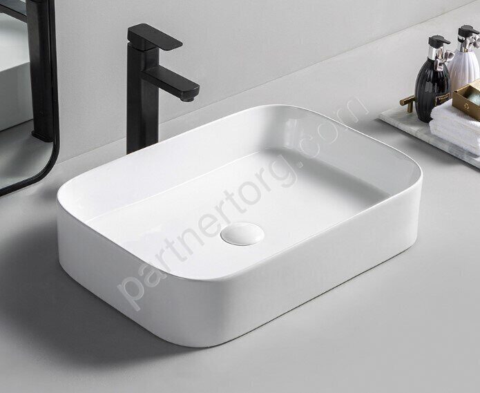 Calypso CS11505  раковина накладная прямоугольная 550x380x130мм