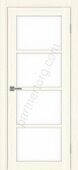 Турин 540.2222 межкомнатная дверь ясень светлый со стеклом лакобель белое