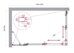 BelBagno LUCE-AH-21-125/80-C-Cr душевой уголок 125х80х195 см, дверь раздвижная, стекло прозрачное, профиль хром
