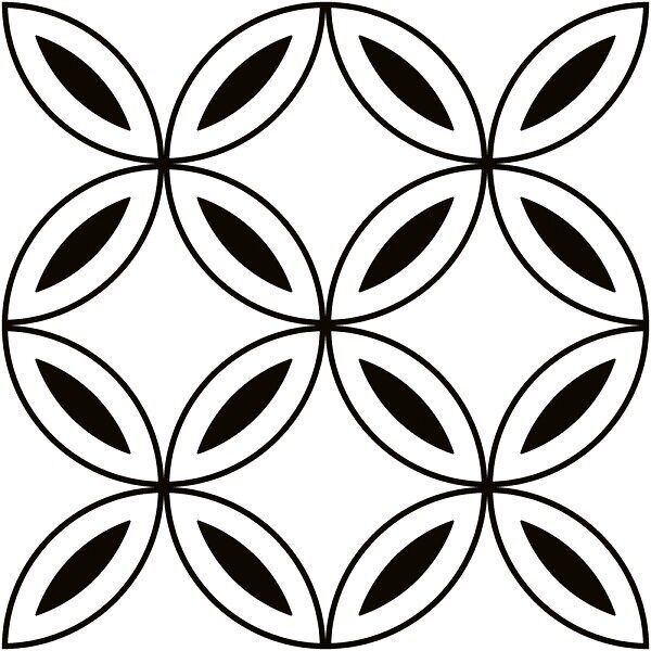 Stream A17922 керамогранит геометрия белый матовый 30х30см Cersanit