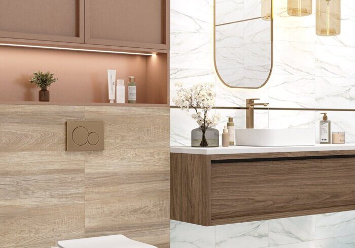 Euphoria настенная плитка бежевая матовая 25х50см Alma Ceramica TWU2550EPH40