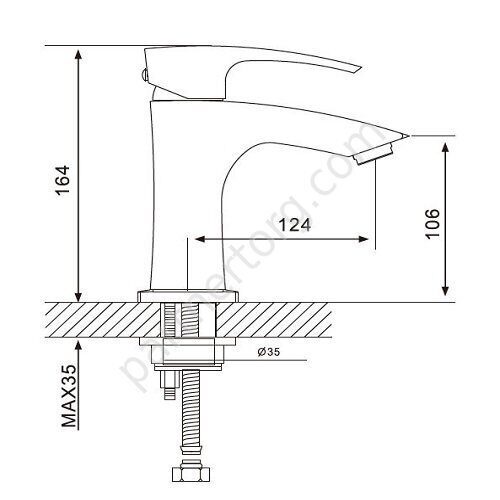 Jacob Gappo G1207 смеситель для раковины хром