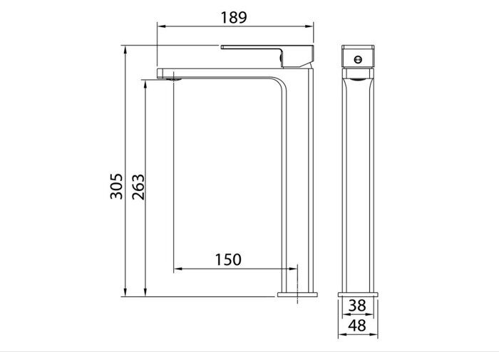 Grossman Style 520.K35.05.320 смеситель для раковины высокий золото сатиновый