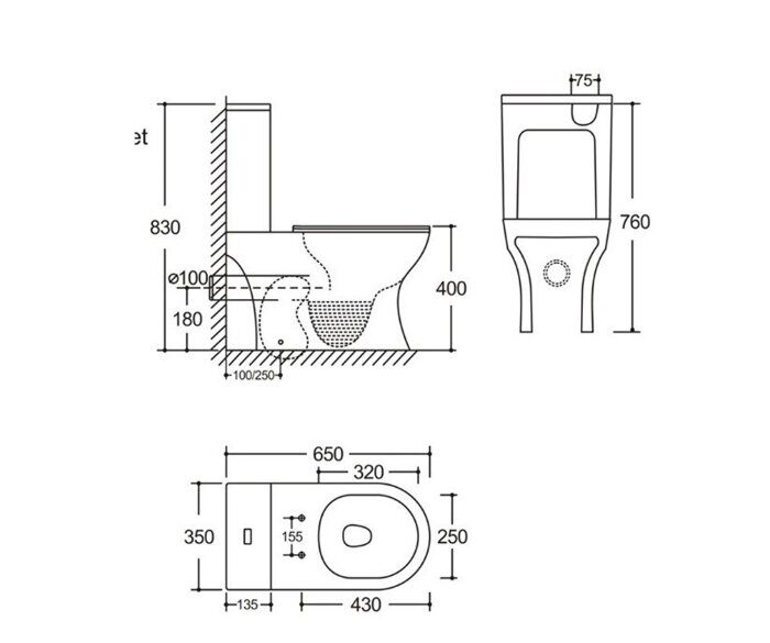 Calypso CS4851UQ-TK(OK) унитаз безободковый Торнадо с крышкой-сидением, микролифт
