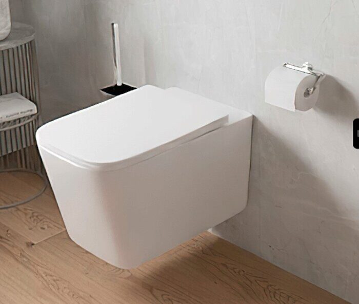 Либра Aquatek унитаз безободковый подвесной с сиденьем Soft Close AQ0530N-00