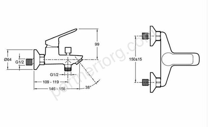 Lucien комплект смесителей для ванны со стойкой и раковины Jacob Delafon E20850RU-CP
