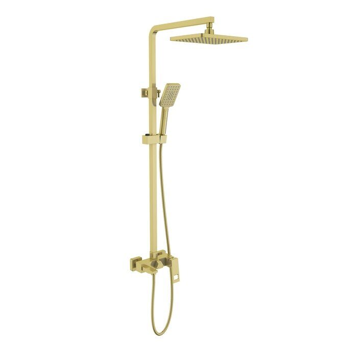 Briana Timo SX-7130/17 матовое золото душевая система с изливом, ручным и тропическим душем