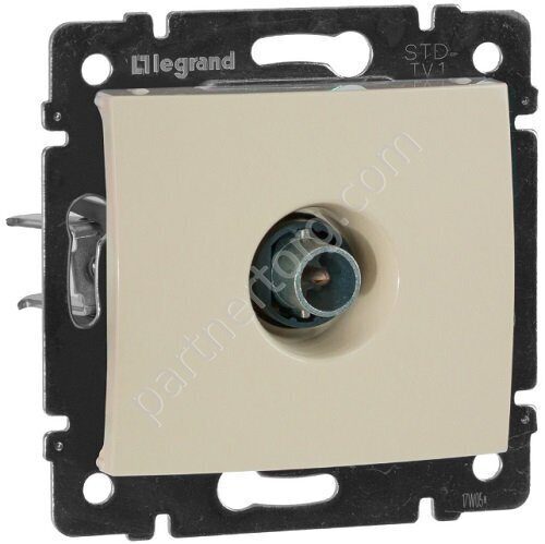 Legrand Valena Classic розетка ТВ "звезда" 2400МГц, с лицевой панелью, цвет слоновая кость