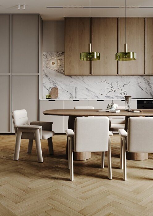 Herringbone Дуб Аттика 44-88174-003 Fargo SPC замковая кварцвиниловая плитка