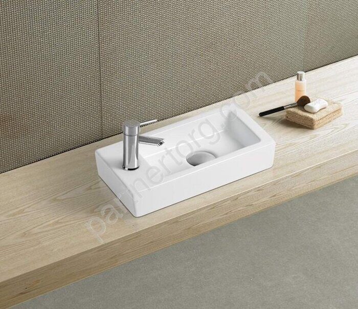 CeramaLux 9272 раковина универсальная прямоугольная белая