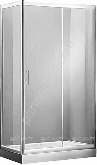Aquanet Alfa NAA1131, душевой уголок прямоугольный, 140х80х200 см, прозрачное стекло, профиль хром