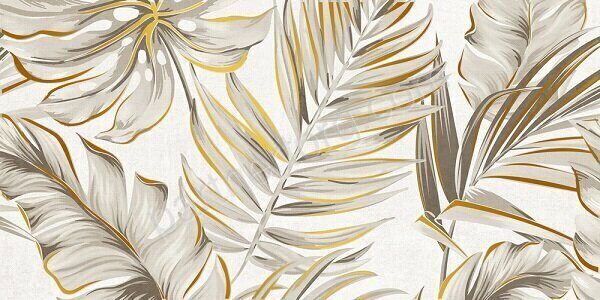 Brasiliana Декор Тропики светло-бежевый верх 50x25см Global Tile