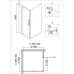 Niagara Nova NG-43-9AG-A90G душевое ограждение 90х90см, распашная дверь
