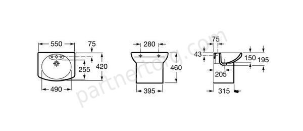 Dama Senso Roca раковина 55х42 см