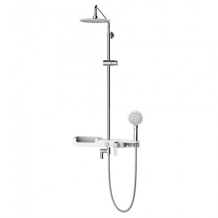 Tropic LM7007С, душевая система с тропическим душем, поворотный излив, хром Lemark