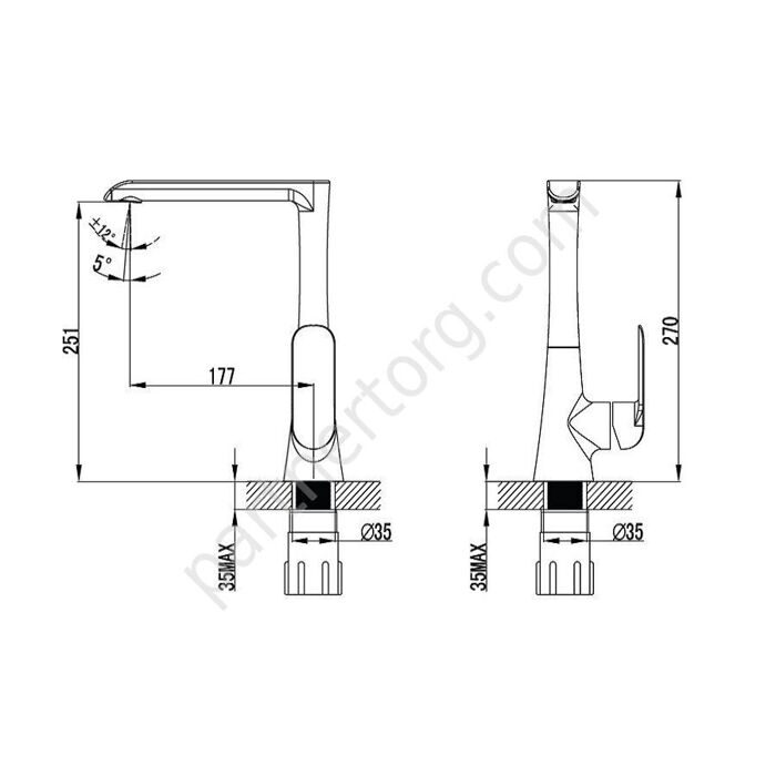 Calipso Iddis смеситель для кухни белый, хром CALSBL0i05