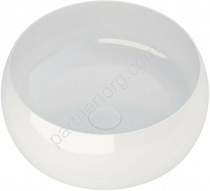 Round-1 раковина накладная 360х360х130 без отверстия под смеситель белая