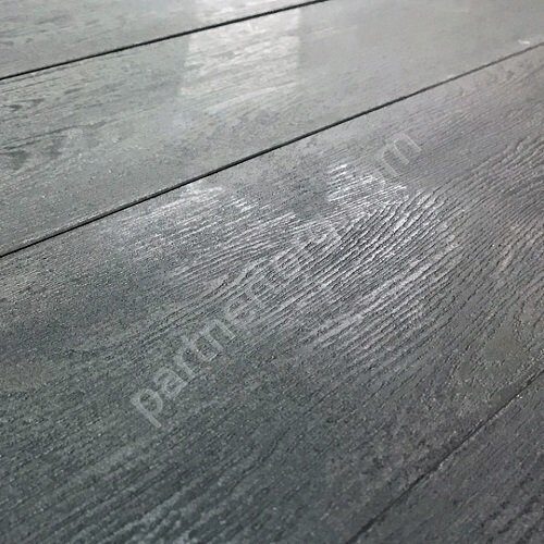 Black & White Juliano керамогранит чёрный лаппатированный под дерево 15х90 см