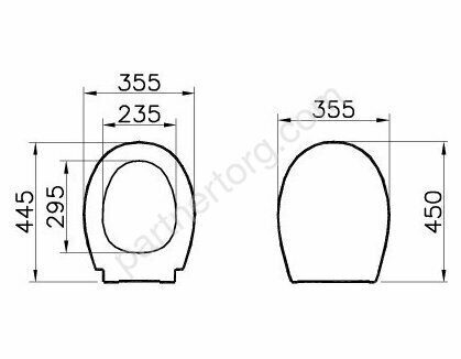 VitrA S20 универсальная крышка-сидение 84-003-019 с микролифтом петли хром