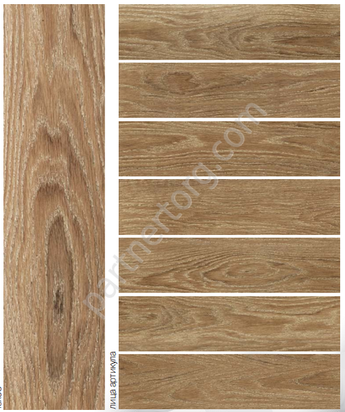 Listelini бежевый матовый керамогранит 14,7x59,4см Laparet