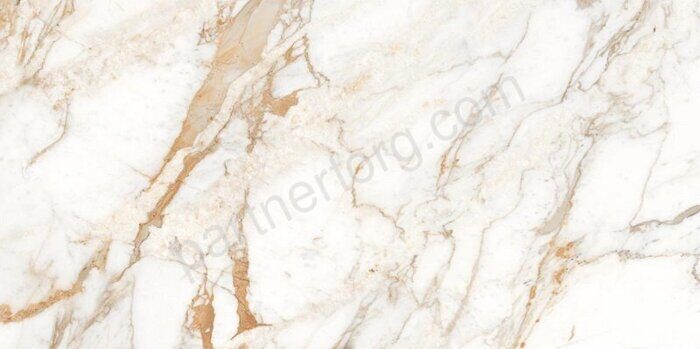 Calacatta Oro золотой полированный керамогранит 60х120см Laparet