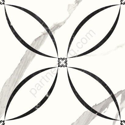 Prima Palace Calacatta New Trend керамогранит белый матовый рисунок 41х41см