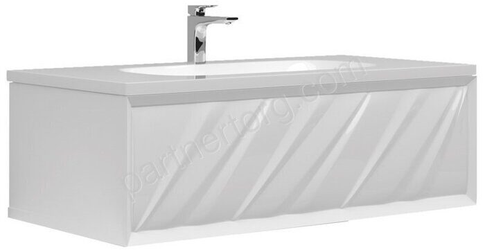 Glace 100П тумба 1 в.я. подвесная белая (верх)