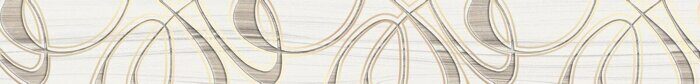 Plesso бордюр керамический глянцевый завитки 6,7х50см Alma Ceramica BWU53PLS004