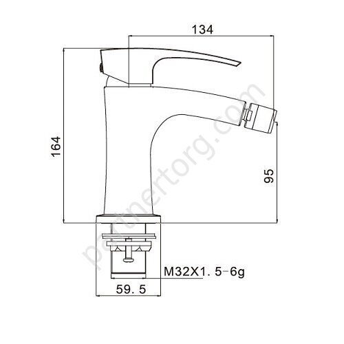 Jacob Gappo G5007 смеситель для биде хром