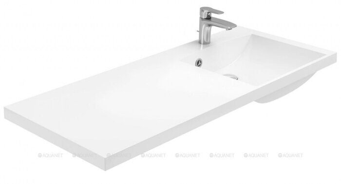 Нота new 120 правая раковина-столешница над стиральной машиной Aquanet