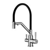 Raglo R81.62.05 смеситель для кухни со съемным изливом на магните и подключением фильтра питьевой воды, сатин