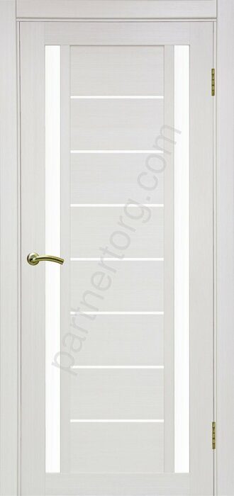 Турин 558.212 межкомнатная дверь ясень перламутровый FL со стеклом на выбор