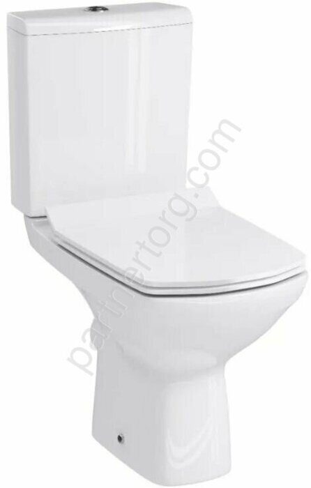 Carina Clean on унитаз компакт безободковый напольный белый с сиденьем Cersanit