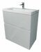 Bumble 50П 1я тумба с раковиной подвесная белая