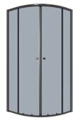 Niagara Eco NG-1003-14T душевое ограждение 80х80см,  четверть круга, раздвижное, черный, стекло тонированное