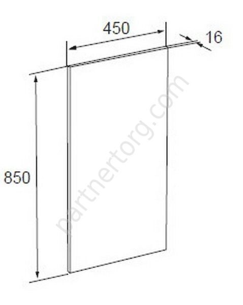 Gap зеркало для ванной комнаты 45 см с подсветкой Roca