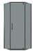 Niagara Eco NG-1010-14DT душевое ограждение 100х100см трапеция, распашное, черный профиль, стекло тонированное