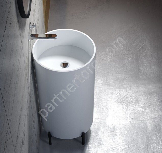 NSF-45450M раковина напольная искусственный камень, ширина 45 см