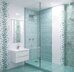Calypso 1 декор бирюзовый глянцевый 20х50см Azori