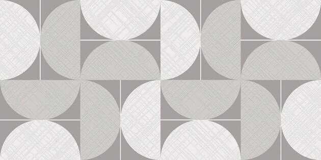 Incisio Originale настенная плитка серая матовая круги 31х63см Azori