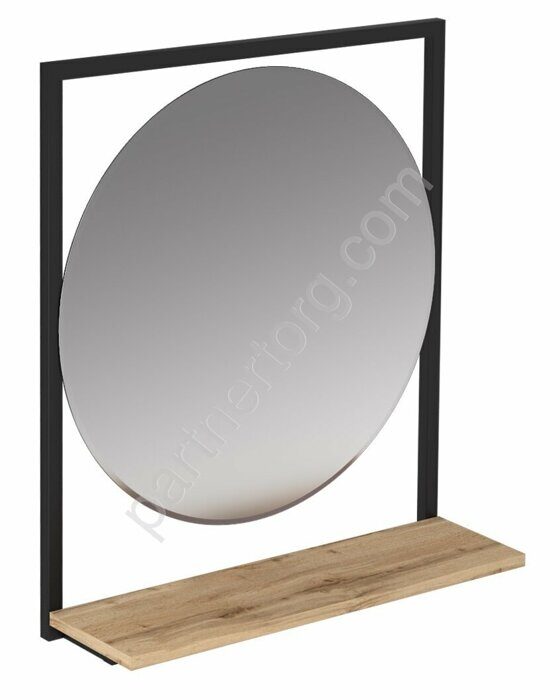 Grunge Loft 60П Дуб вотан  Marka One зеркало круглое для ванной комнаты