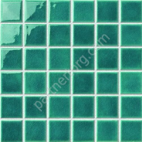 Бирюзовая керамическая мозаика Porcelain series PW4848-18