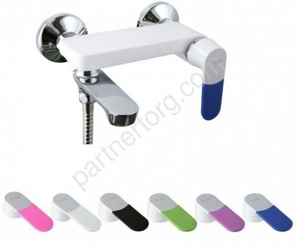 Frap F3234 смеситель для ванны белый/хром